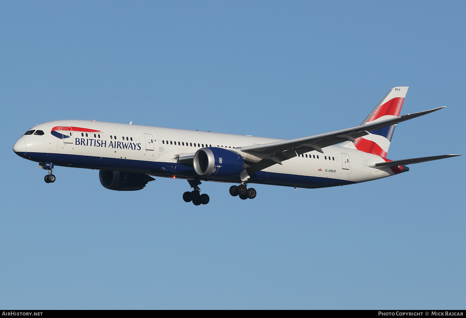 Aircraft Photo of G-ZBKR | Boeing 787-9 Dreamliner | British Airways | AirHistory.net #324542