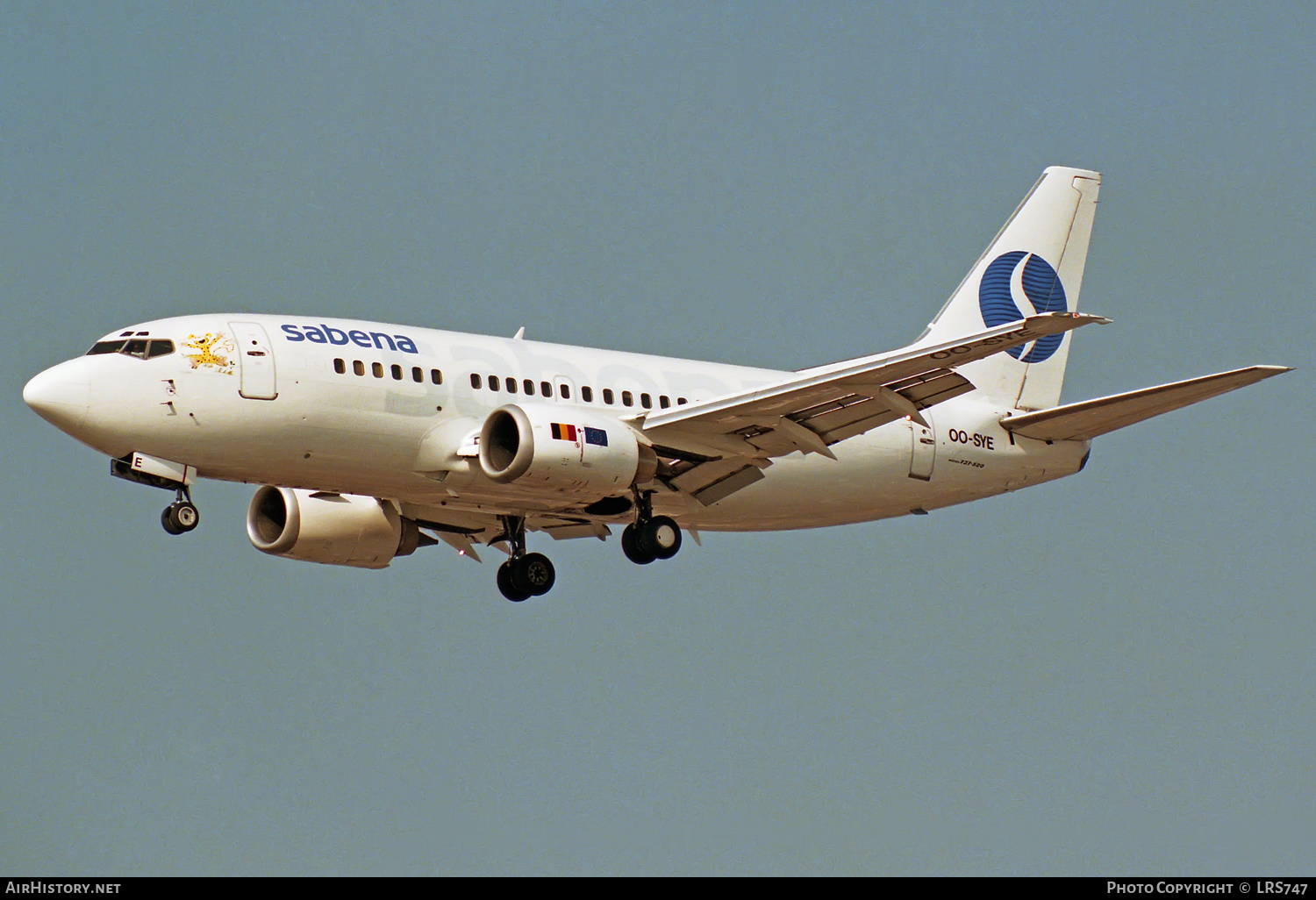 Aircraft Photo of OO-SYE | Boeing 737-529 | Sabena | AirHistory.net #324589