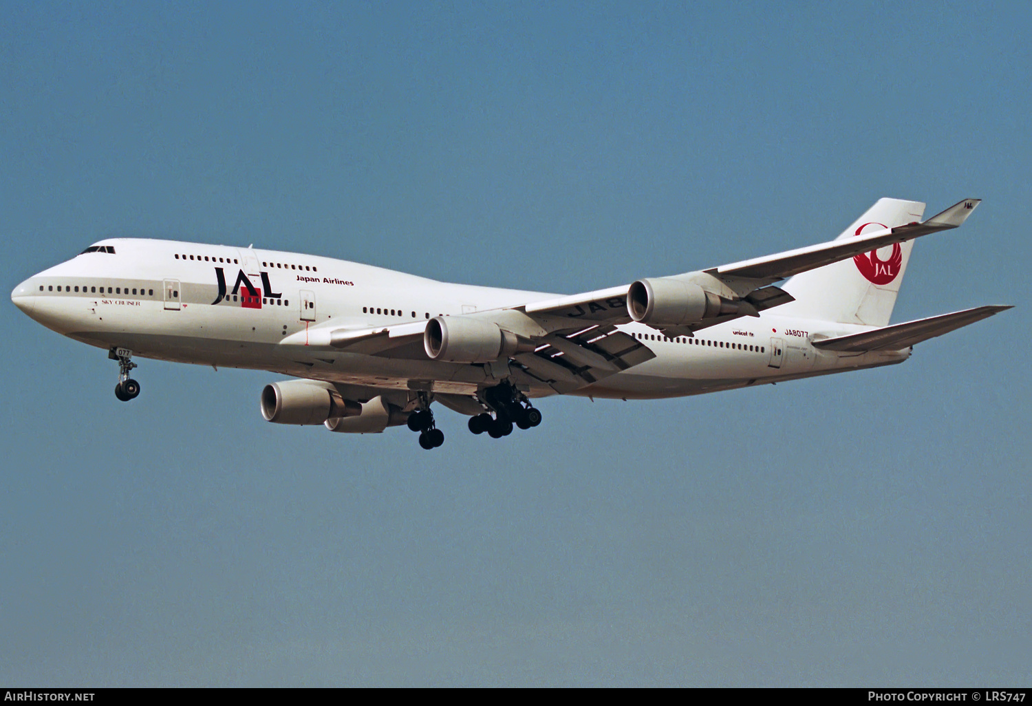 Aircraft Photo of JA8077 | Boeing 747-446 | Japan Airlines - JAL | AirHistory.net #324594