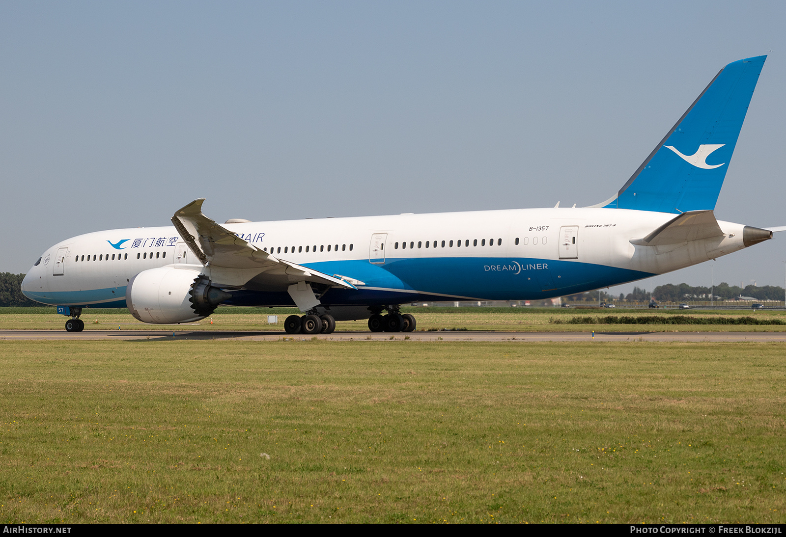 Aircraft Photo of B-1357 | Boeing 787-9 Dreamliner | Xiamen Airlines | AirHistory.net #324606