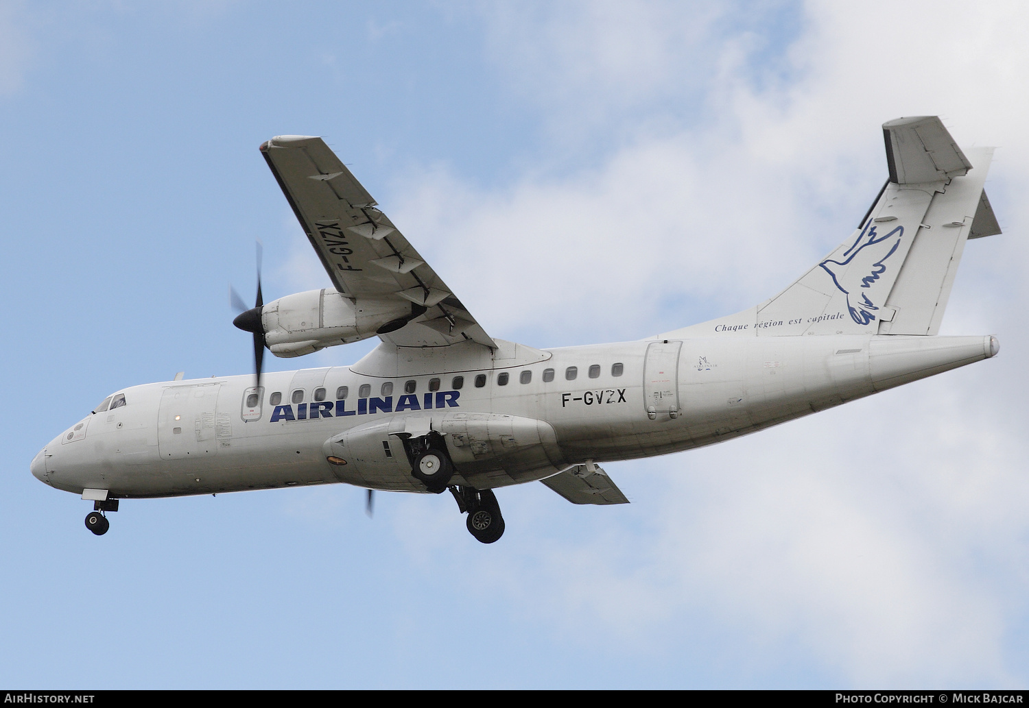 Aircraft Photo of F-GVZX | ATR ATR-42-300 | Airlinair | AirHistory.net #324622