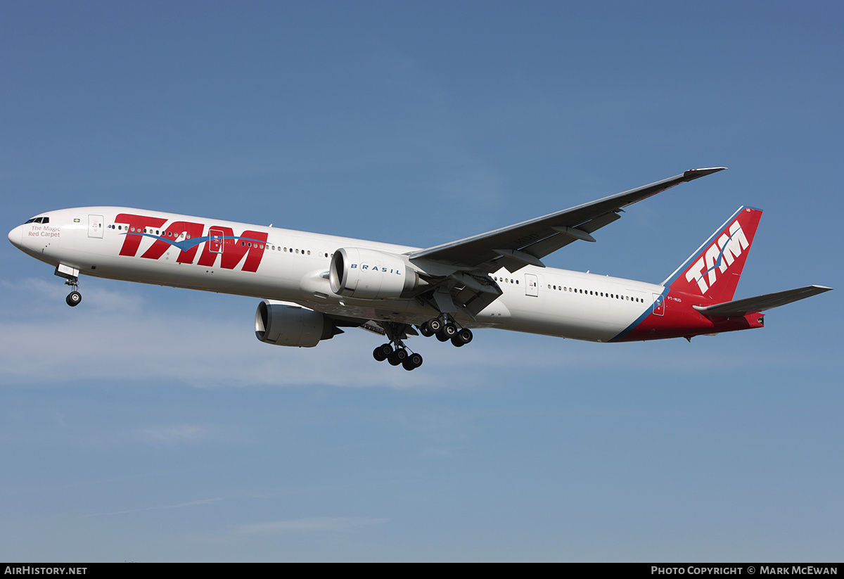 Aircraft Photo of PT-MUD | Boeing 777-32W/ER | TAM Linhas Aéreas | AirHistory.net #324701