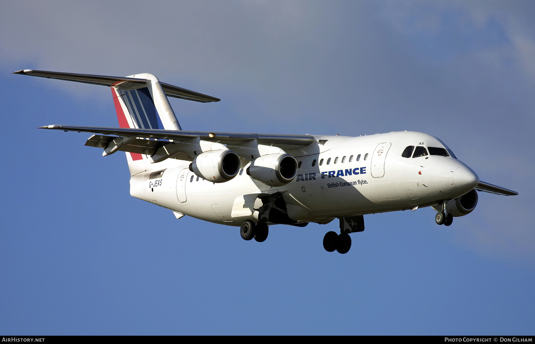 Aircraft Photo of G-JEAS | British Aerospace BAe-146-200 | Air France | AirHistory.net #324714