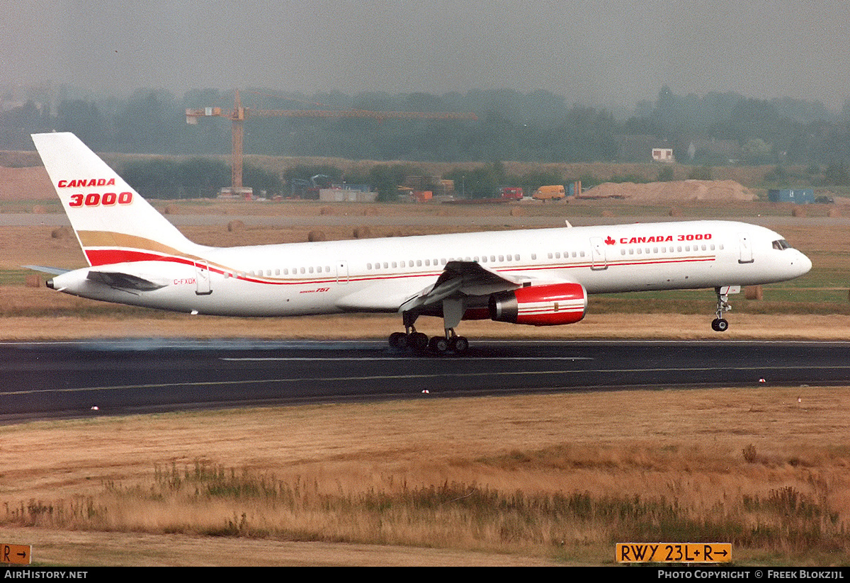 Aircraft Photo of C-FXOK | Boeing 757-23A | Canada 3000 | AirHistory.net #324825