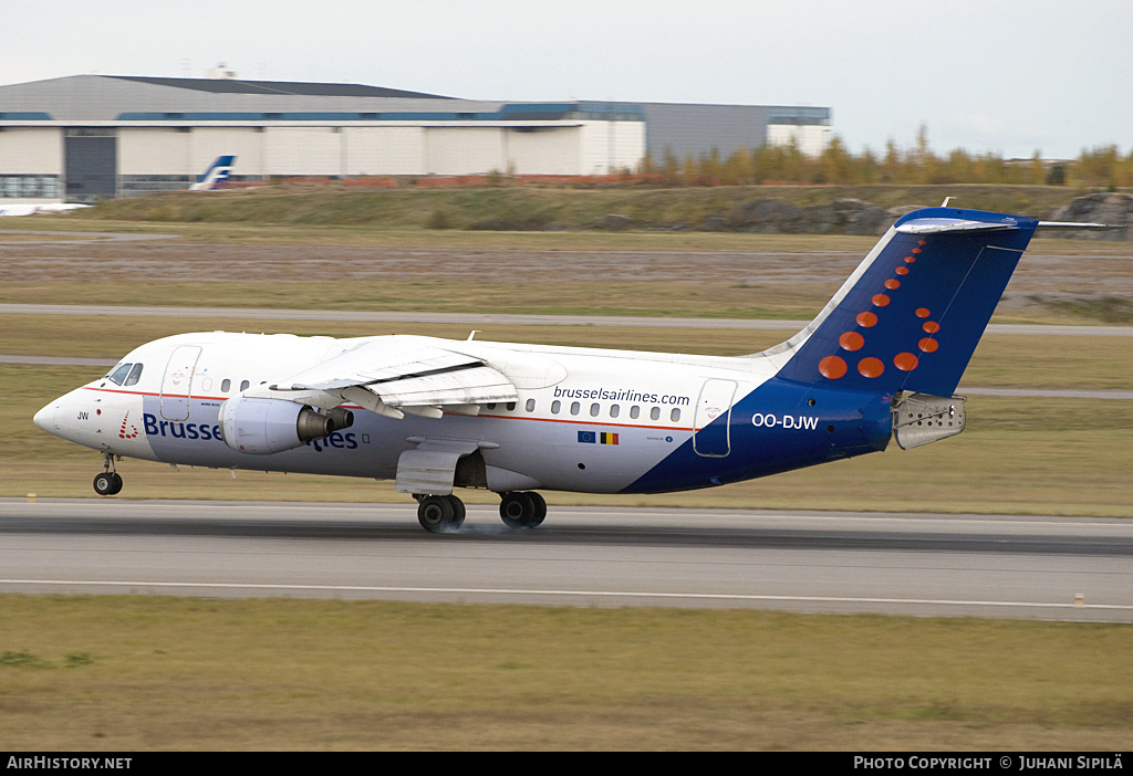 Aircraft Photo of OO-DJW | British Aerospace Avro 146-RJ85 | Brussels Airlines | AirHistory.net #324829