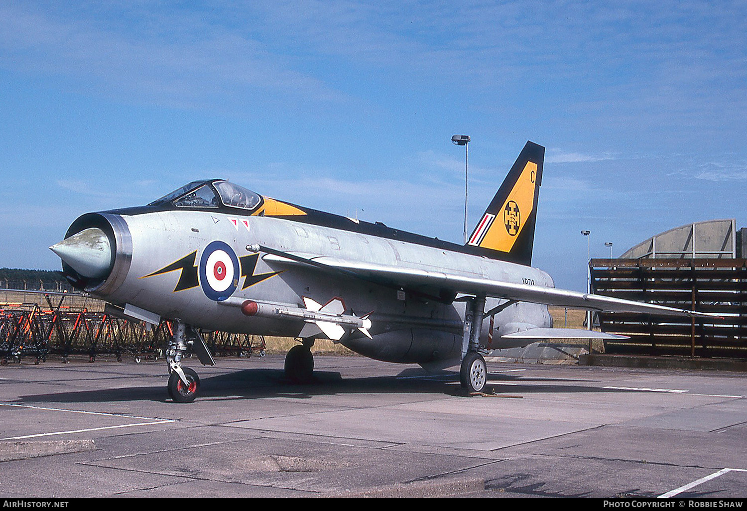 Aircraft Photo of XR713 | English Electric Lightning F3 | UK - Air Force | AirHistory.net #324888