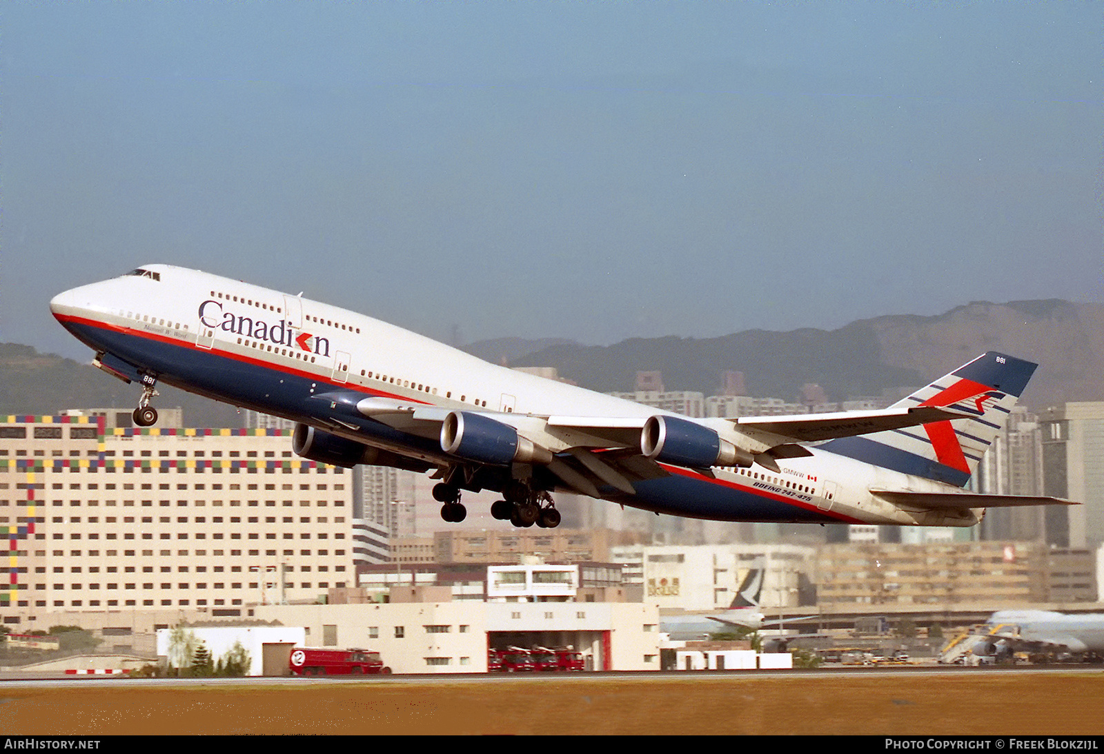 Aircraft Photo of C-GMWW | Boeing 747-475 | Canadian Airlines | AirHistory.net #324907