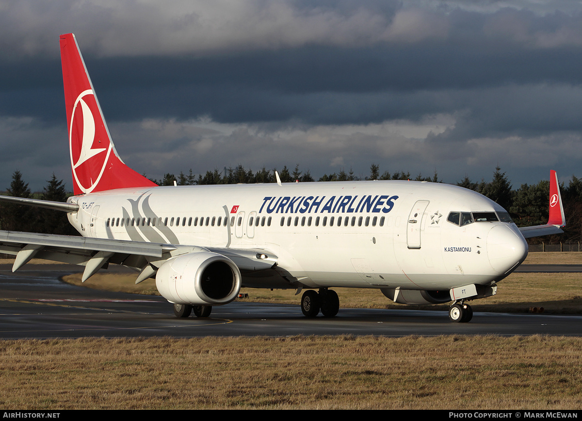 Aircraft Photo of TC-JFT | Boeing 737-8F2 | Turkish Airlines | AirHistory.net #324946