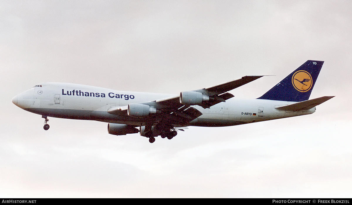 Aircraft Photo of D-ABYO | Boeing 747-230F/SCD | Lufthansa Cargo | AirHistory.net #324968