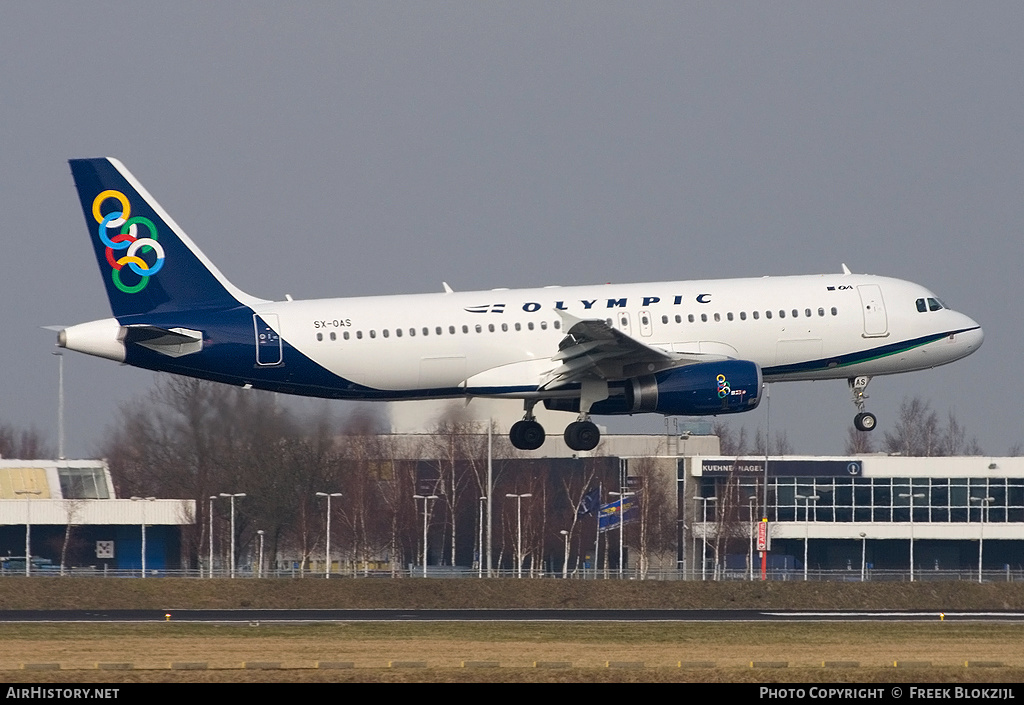 Aircraft Photo of SX-OAS | Airbus A320-232 | Olympic | AirHistory.net #324997