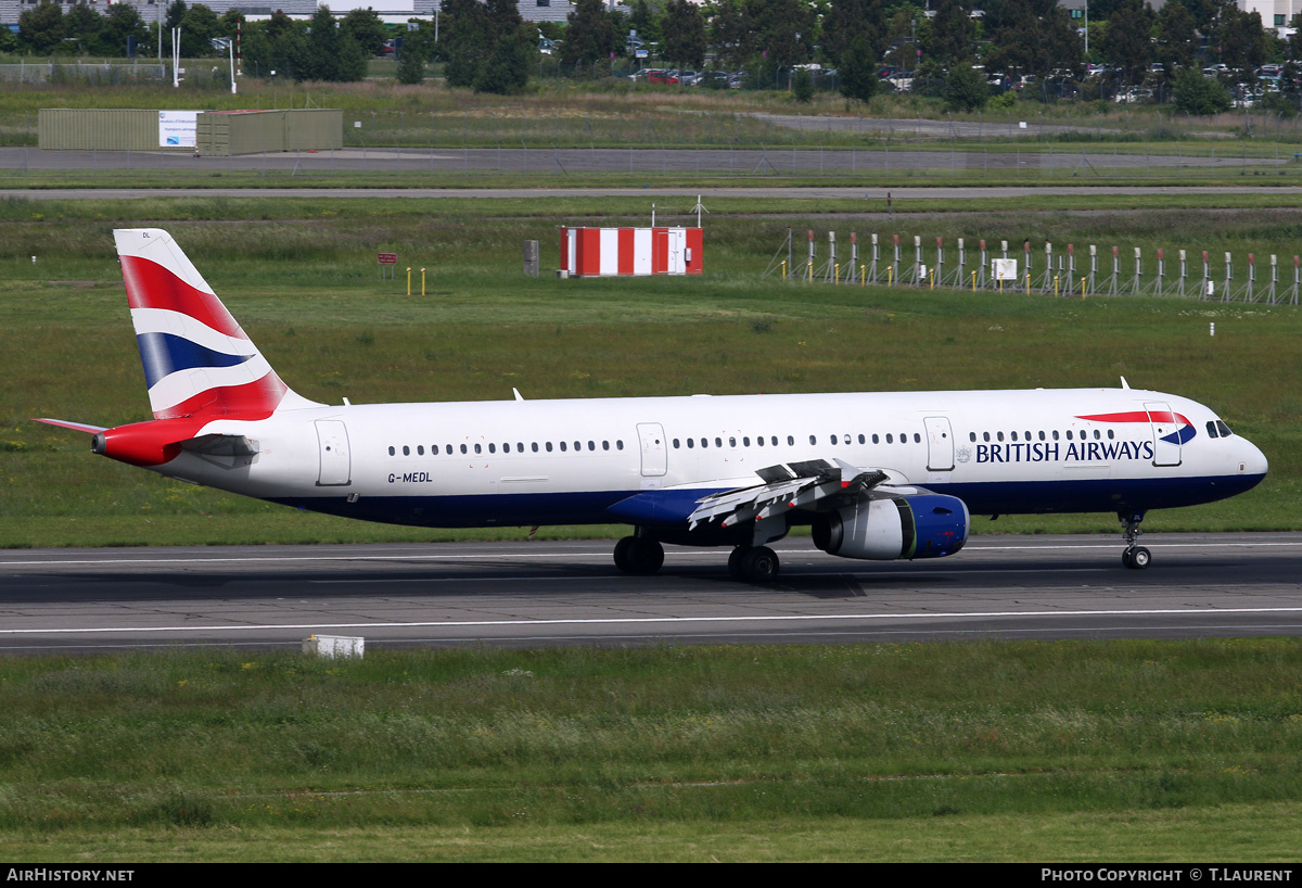 Aircraft Photo of G-MEDL | Airbus A321-231 | British Airways | AirHistory.net #325000