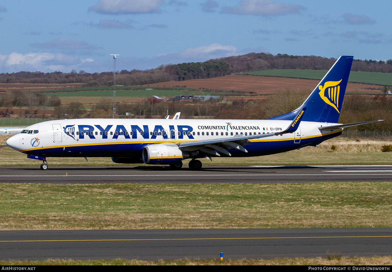 Aircraft Photo of EI-DPN | Boeing 737-8AS | Ryanair | AirHistory.net #325003