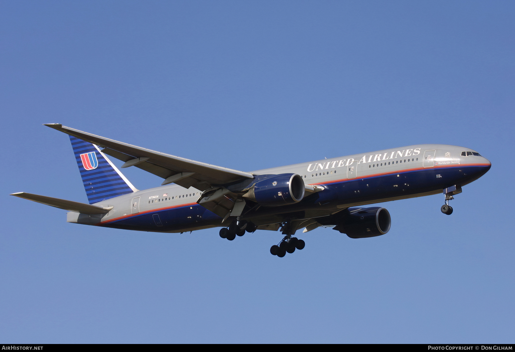 Aircraft Photo of N796UA | Boeing 777-222/ER | United Airlines | AirHistory.net #325008