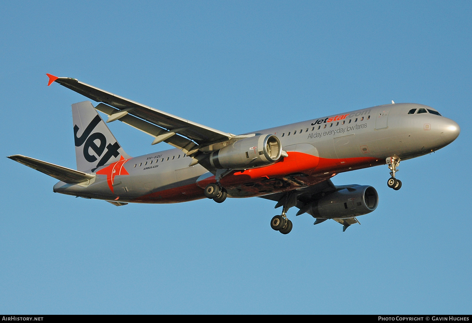 Aircraft Photo of VH-VQU | Airbus A320-232 | Jetstar Airways | AirHistory.net #325031