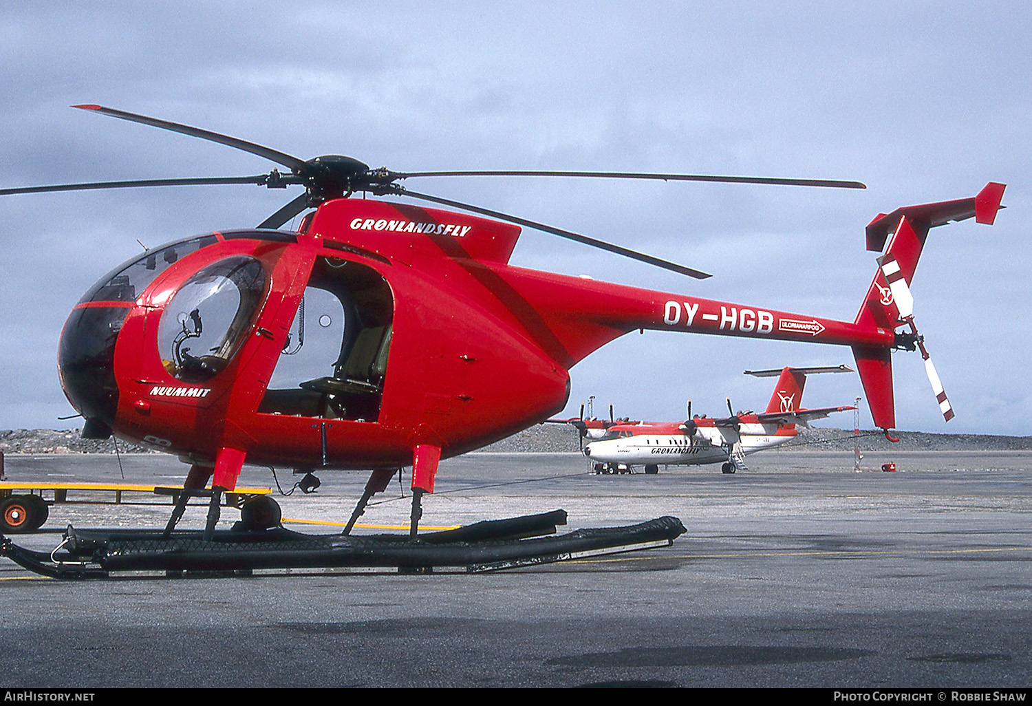 Aircraft Photo of OY-HGB | McDonnell Douglas MD-500D (369D) | Greenlandair - Grønlandsfly | AirHistory.net #325045