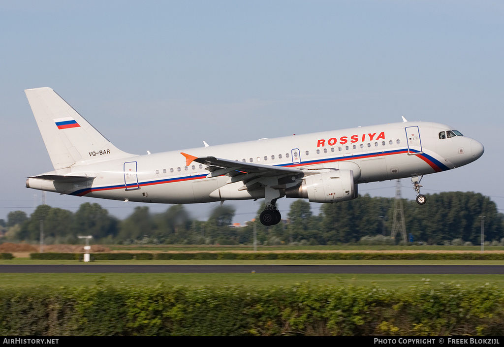Aircraft Photo of VQ-BAR | Airbus A319-111 | Rossiya - Russian Airlines | AirHistory.net #325064