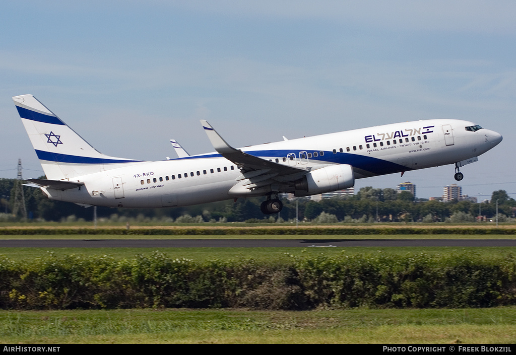 Aircraft Photo of 4X-EKO | Boeing 737-86Q | El Al Israel Airlines | AirHistory.net #325069