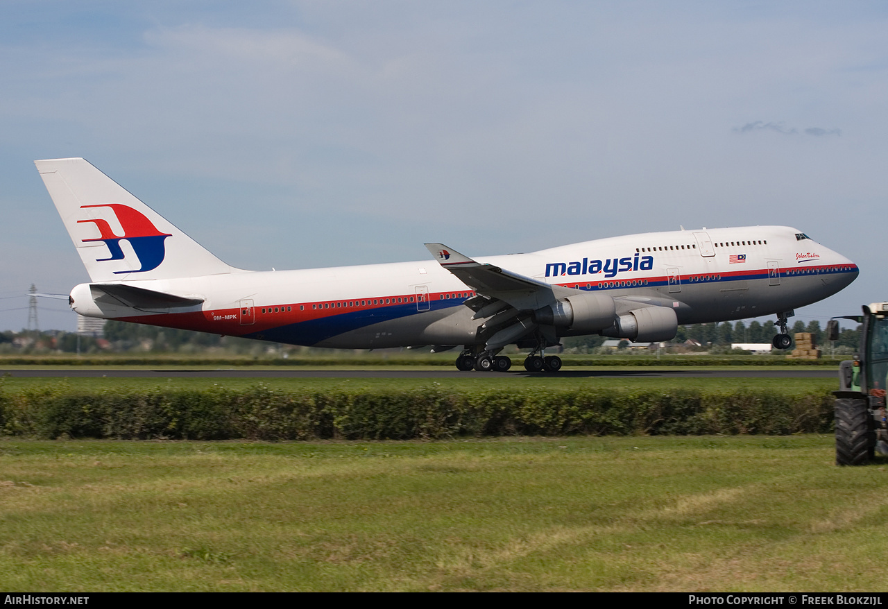 Aircraft Photo of 9M-MPK | Boeing 747-4H6 | Malaysia Airlines | AirHistory.net #325072