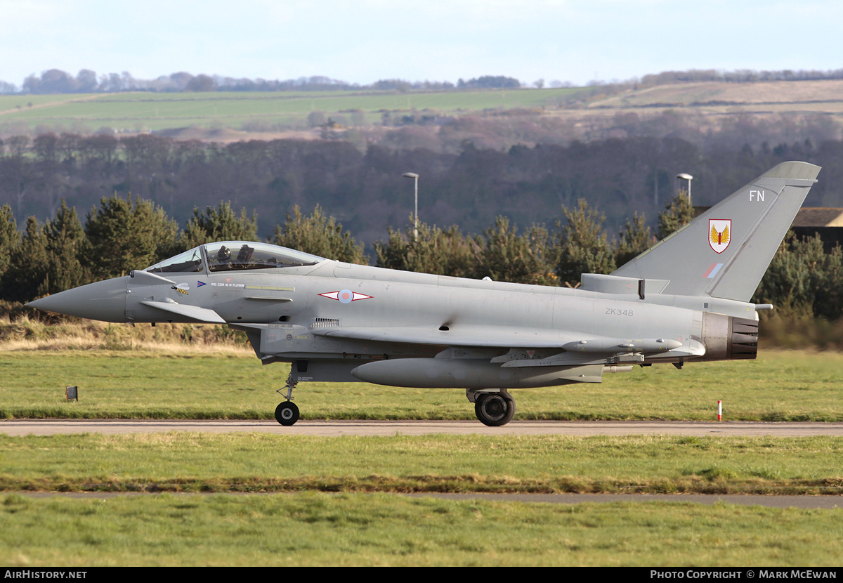 Aircraft Photo of ZK348 | Eurofighter EF-2000 Typhoon FGR4 | UK - Air Force | AirHistory.net #325074