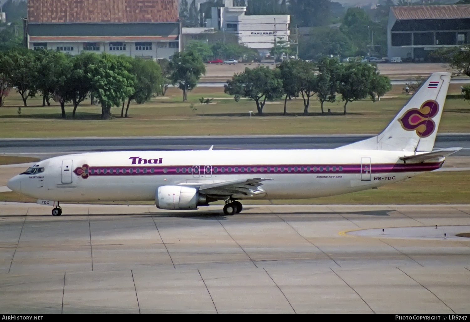 Aircraft Photo of HS-TDC | Boeing 737-4D7 | Thai Airways International | AirHistory.net #325076