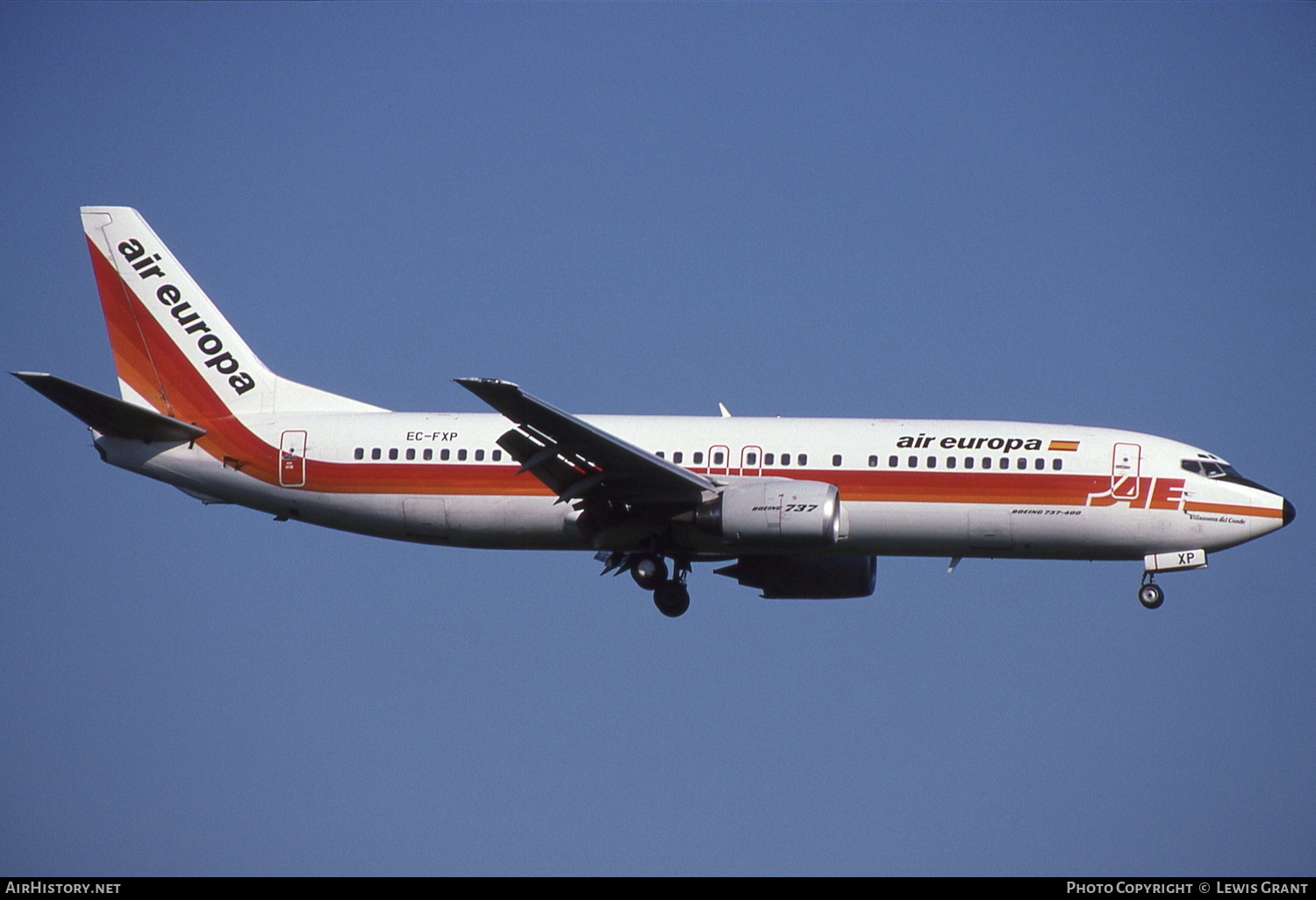 Aircraft Photo of EC-FXP | Boeing 737-4Q8 | Air Europa | AirHistory.net #325086