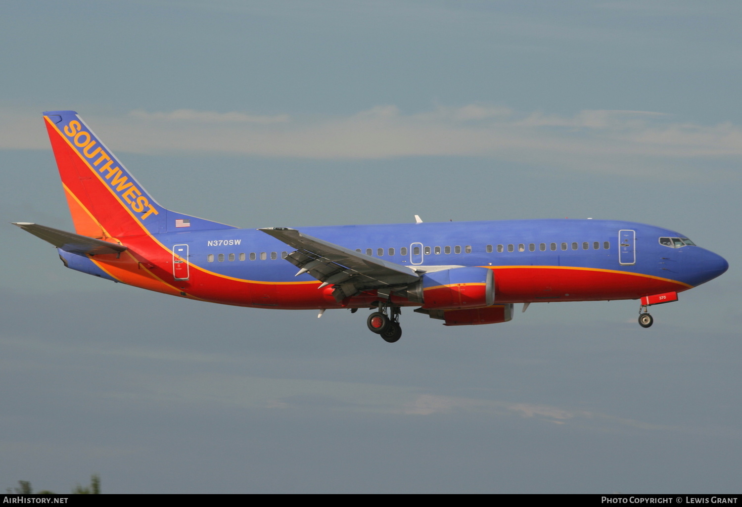 Aircraft Photo of N370SW | Boeing 737-3H4 | Southwest Airlines | AirHistory.net #325098