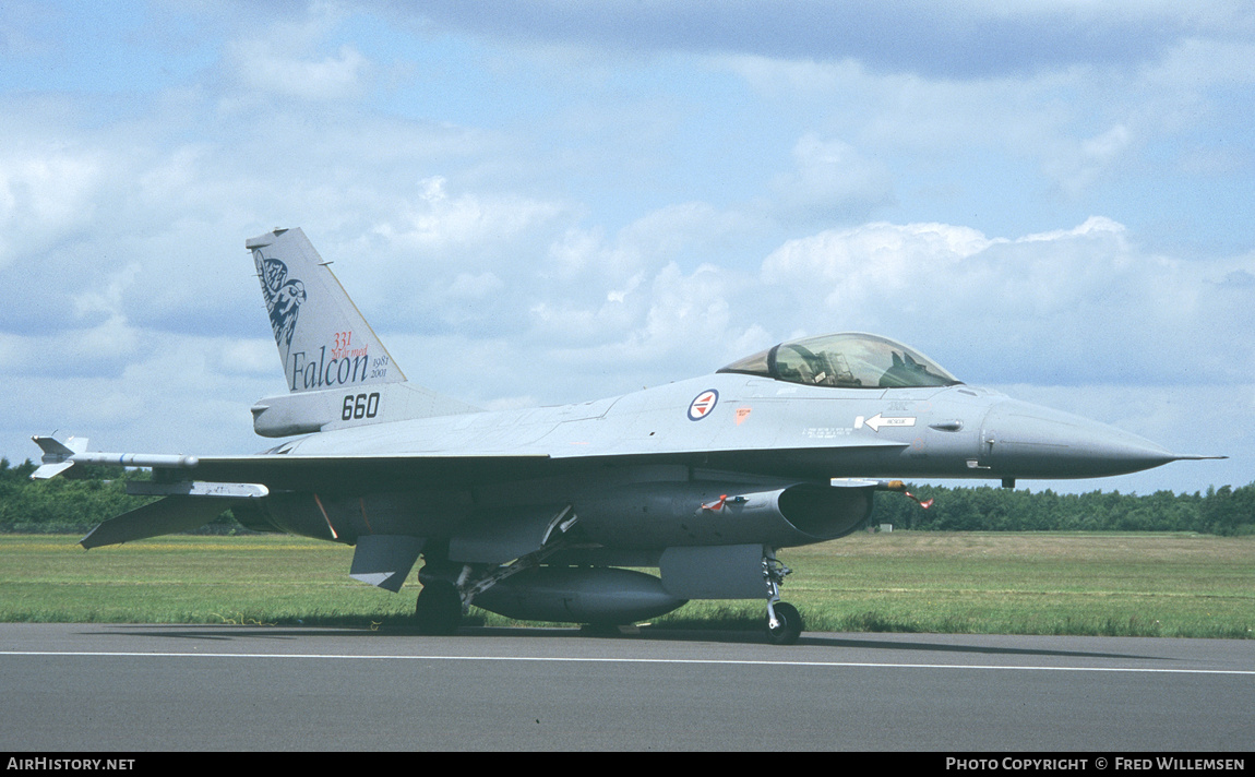 Aircraft Photo of 660 | General Dynamics F-16AM Fighting Falcon | Norway - Air Force | AirHistory.net #325170
