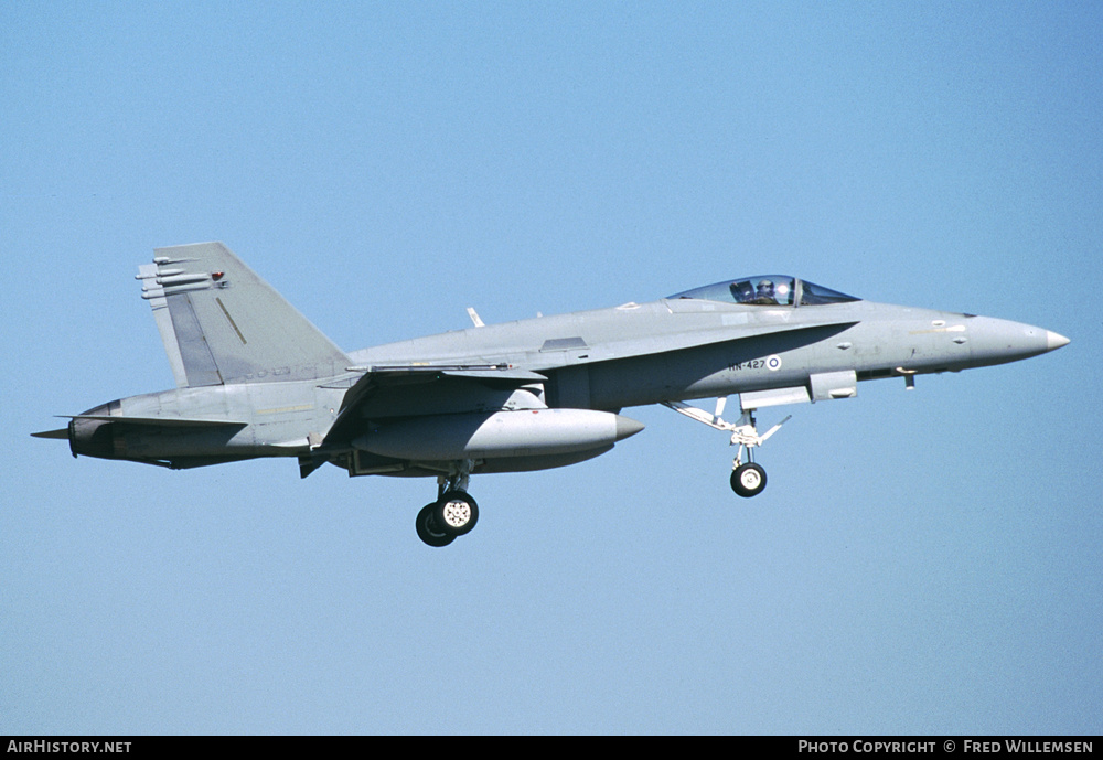 Aircraft Photo of HN-427 | McDonnell Douglas F/A-18C Hornet | Finland - Air Force | AirHistory.net #325179