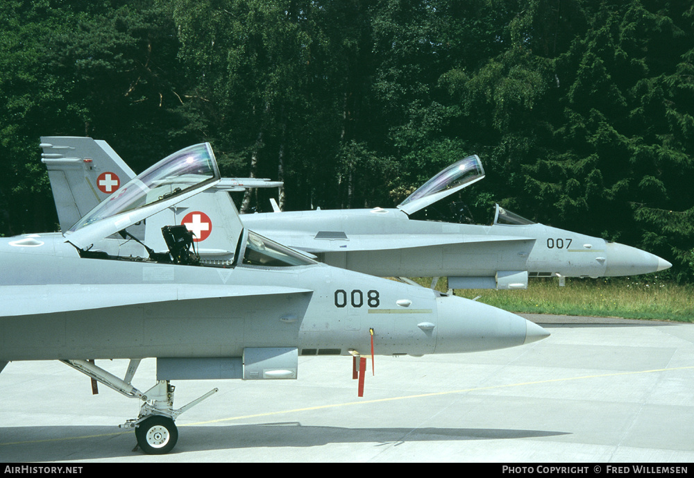 Aircraft Photo of J-5008 | McDonnell Douglas F/A-18C Hornet | Switzerland - Air Force | AirHistory.net #325184