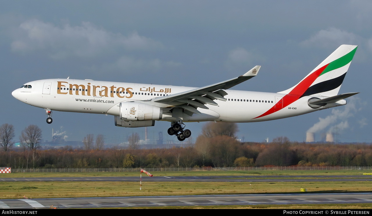 Aircraft Photo of A6-EAD | Airbus A330-243 | Emirates | AirHistory.net #325207