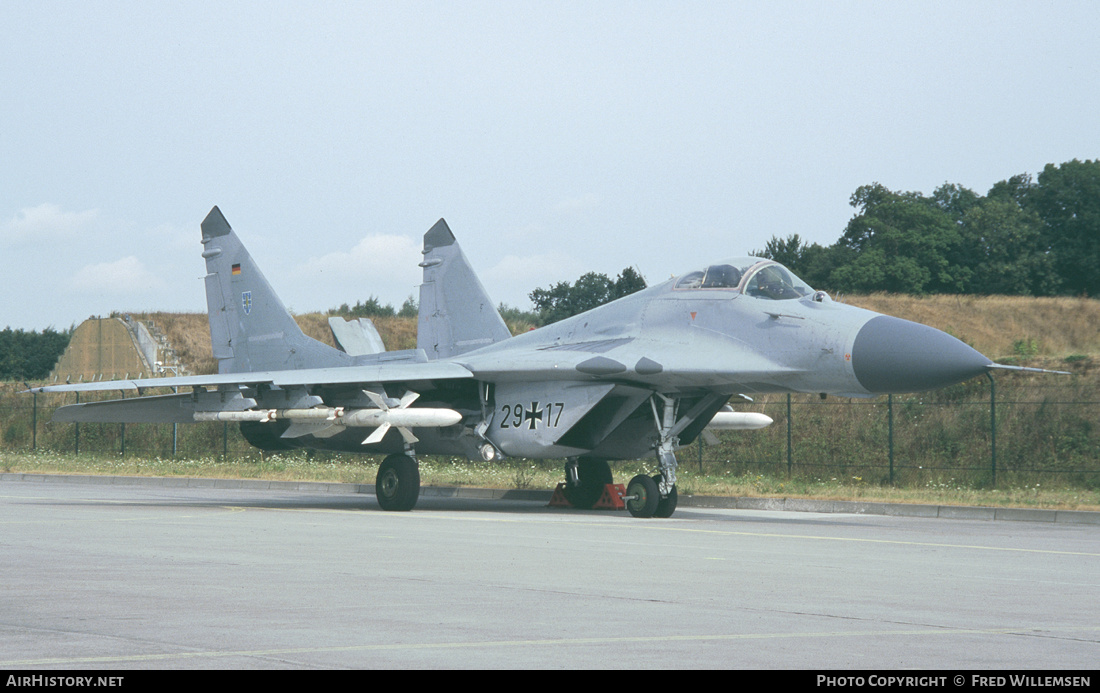 Aircraft Photo of 2917 | Mikoyan-Gurevich MiG-29 | Germany - Air Force | AirHistory.net #325226