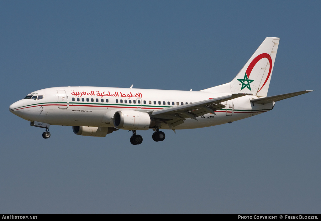 Aircraft Photo of CN-RNH | Boeing 737-5B6 | Royal Air Maroc - RAM | AirHistory.net #325281