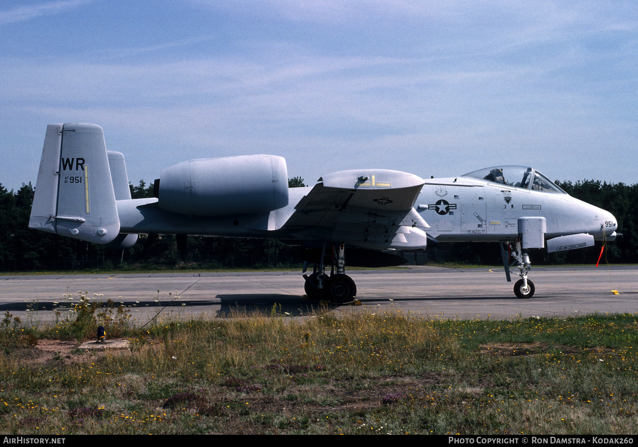Aircraft Photo of 81-0951 / AF81-951 | Fairchild A-10A Thunderbolt II | USA - Air Force | AirHistory.net #325306