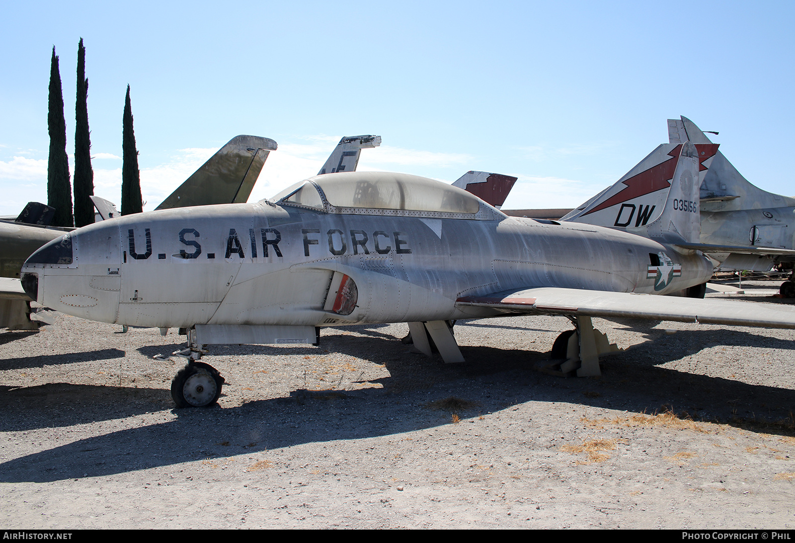 Aircraft Photo of 53-5156 / 035156 | Lockheed T-33A | USA - Air Force | AirHistory.net #325321