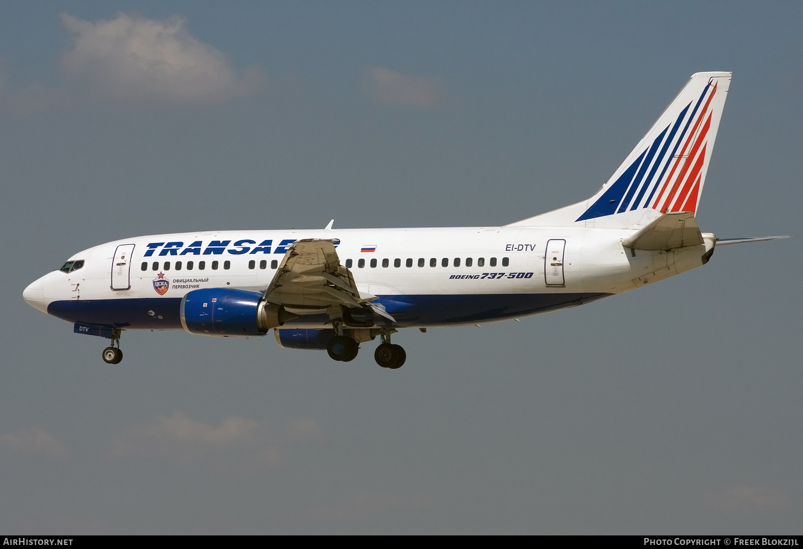 Aircraft Photo of EI-DTV | Boeing 737-5Y0 | Transaero Airlines | AirHistory.net #325328