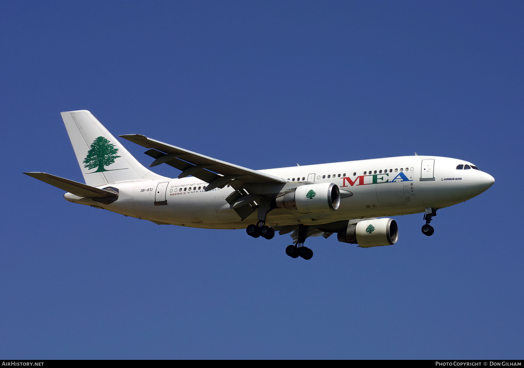 Aircraft Photo of 3B-STJ | Airbus A310-222 | MEA - Middle East Airlines | AirHistory.net #325346