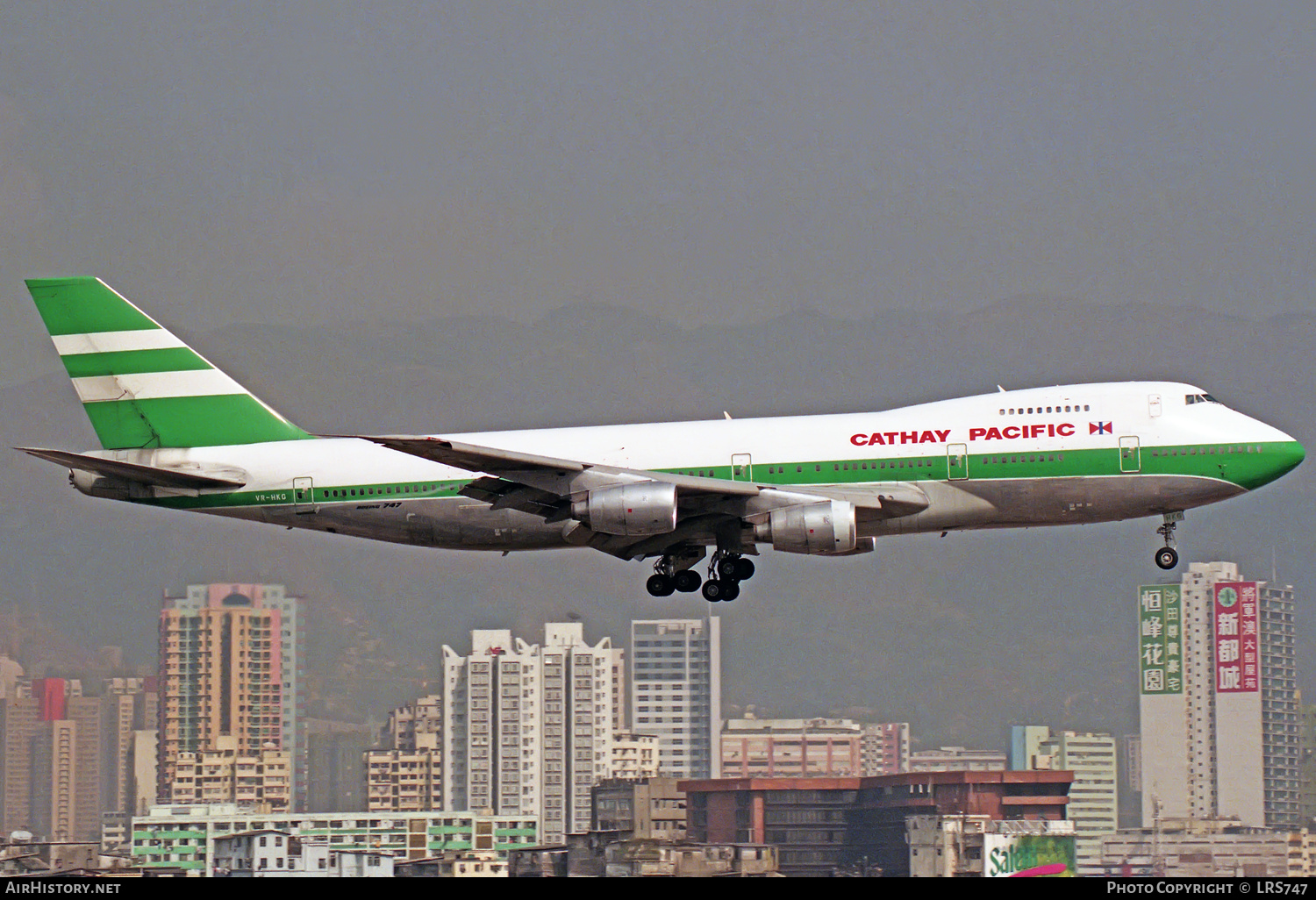 Aircraft Photo of VR-HKG | Boeing 747-267B | Cathay Pacific Airways | AirHistory.net #325376