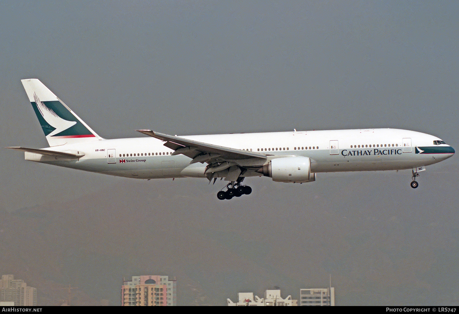Aircraft Photo of VR-HNC | Boeing 777-267 | Cathay Pacific Airways | AirHistory.net #325388