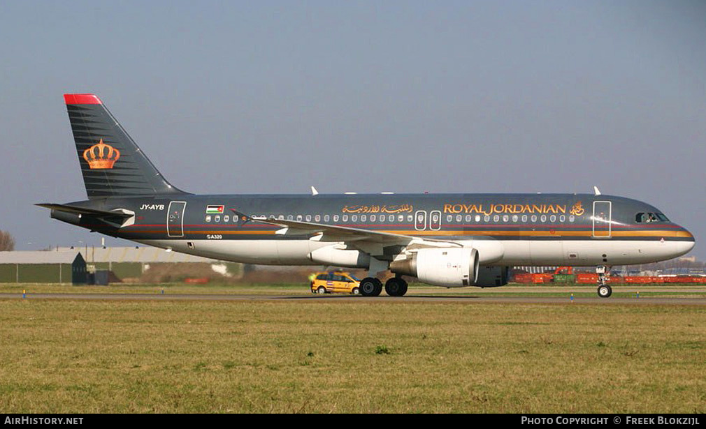 Aircraft Photo of JY-AYB | Airbus A320-211 | Royal Jordanian Airlines | AirHistory.net #325391