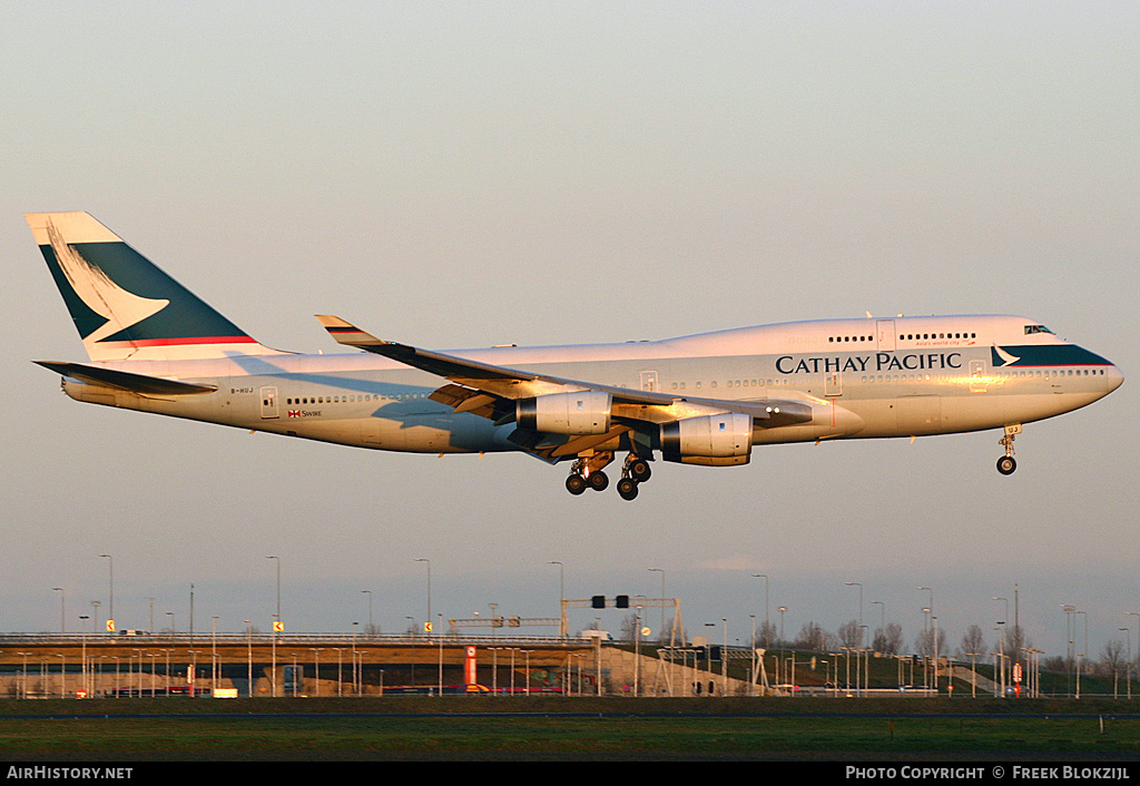 Aircraft Photo of B-HUJ | Boeing 747-467 | Cathay Pacific Airways | AirHistory.net #325405