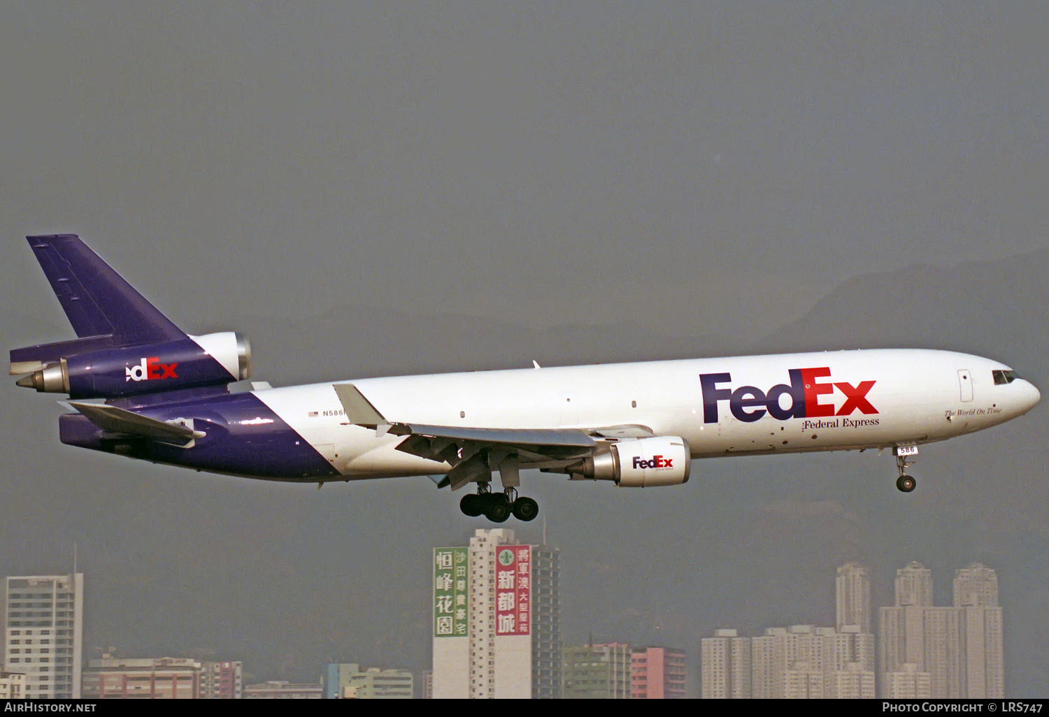 Aircraft Photo of N586FE | McDonnell Douglas MD-11/F | Fedex - Federal Express | AirHistory.net #325407