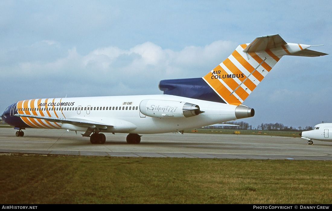 Aircraft Photo of OY-SAU | Boeing 727-2J4/Adv(RE) Super 27 | Air Columbus | AirHistory.net #325430