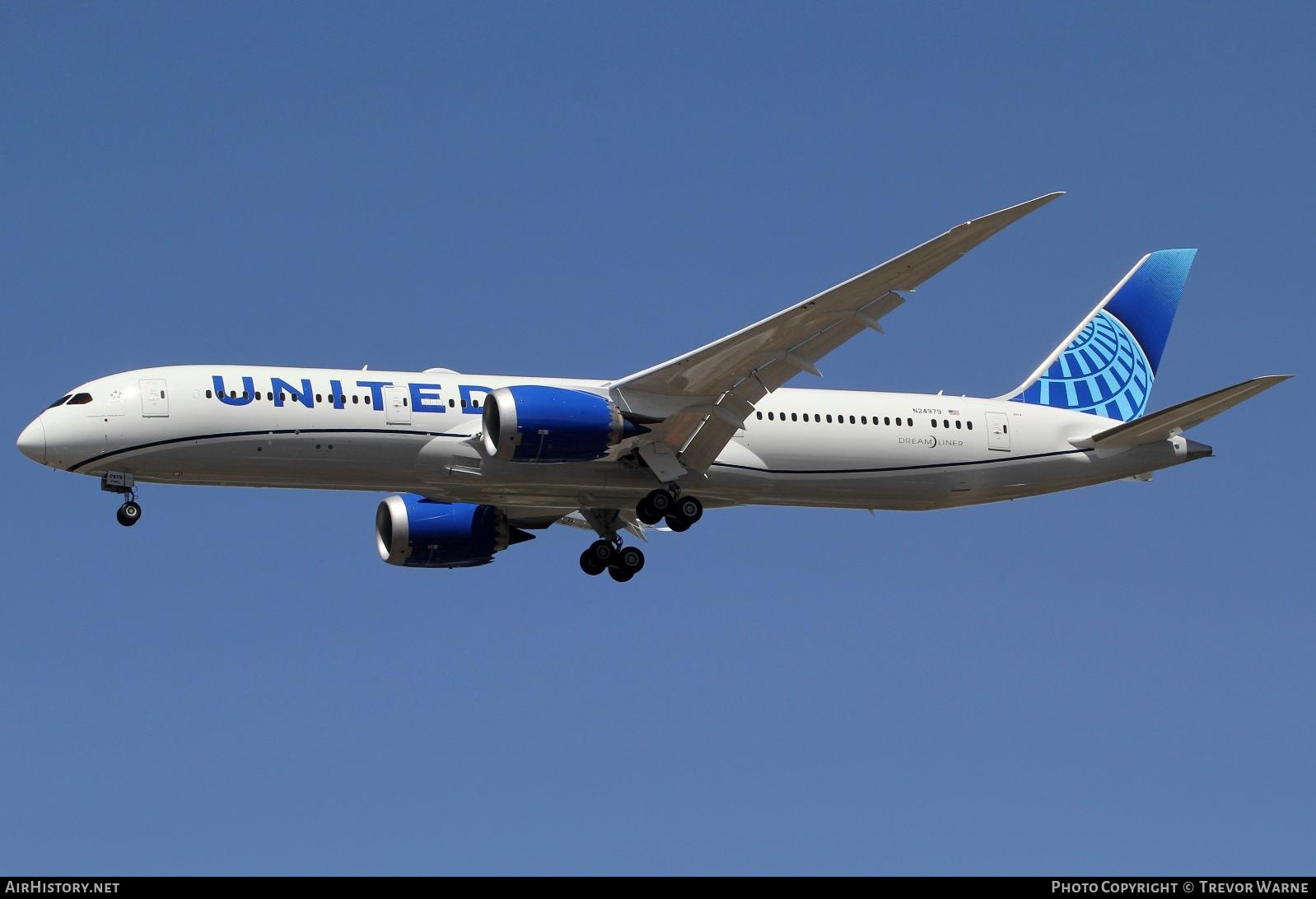 Aircraft Photo of N24979 | Boeing 787-9 Dreamliner | United Airlines | AirHistory.net #325448