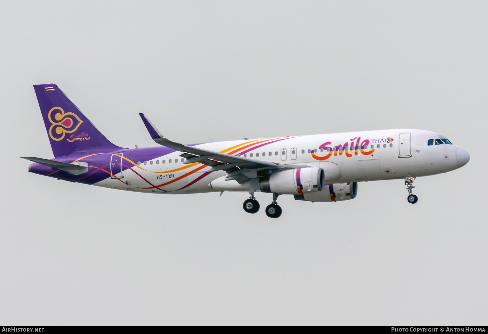 Aircraft Photo of HS-TXH | Airbus A320-232 | Thai Smile | AirHistory.net #325455