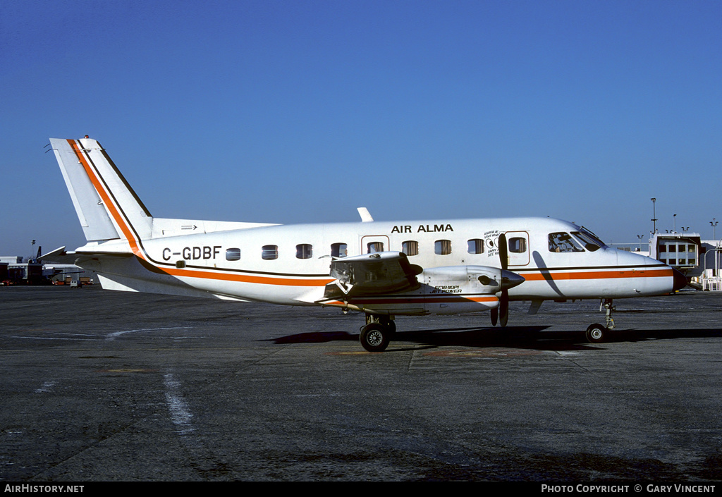 Aircraft Photo of C-GDBF | Embraer EMB-110P1 Bandeirante | Air Alma | AirHistory.net #325473