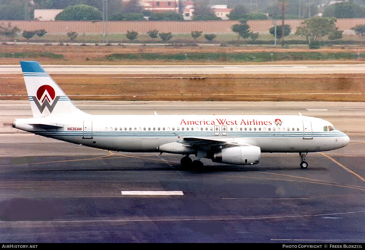 Aircraft Photo of N635AW | Airbus A320-231 | America West Airlines | AirHistory.net #325482