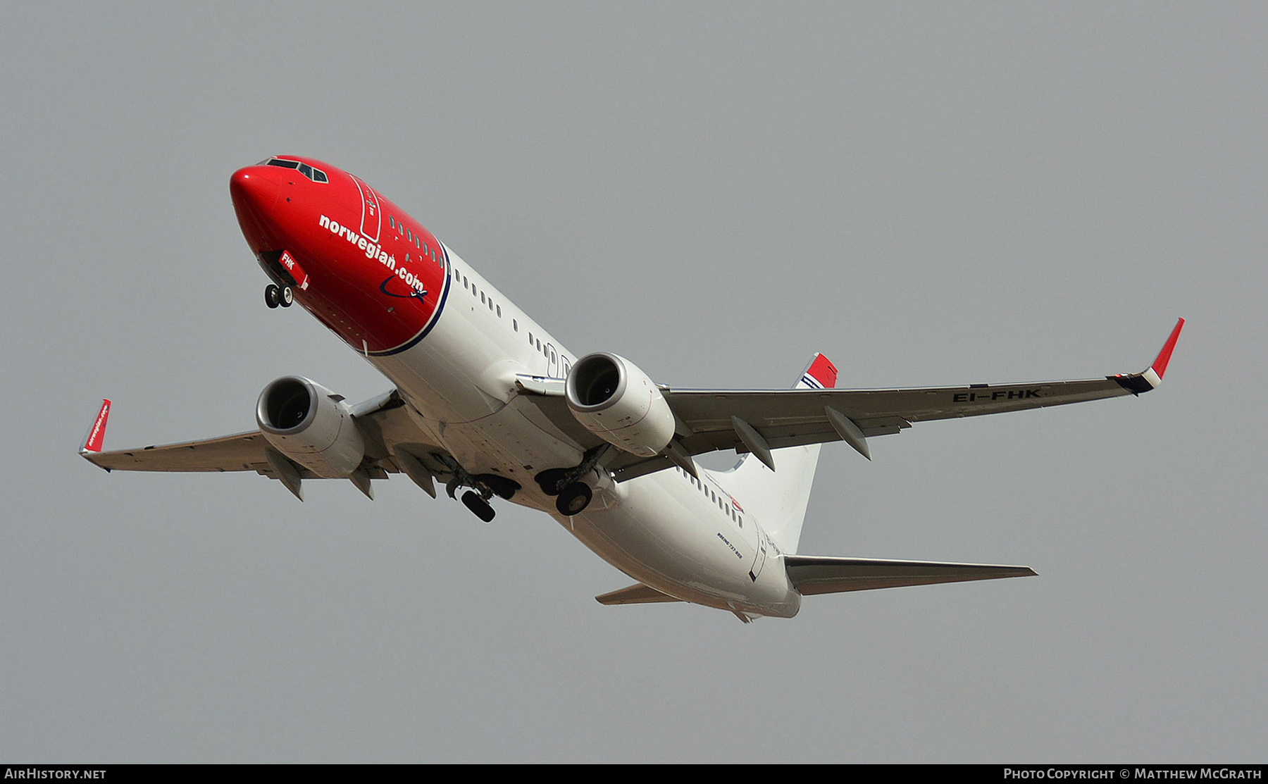 Aircraft Photo of EI-FHK | Boeing 737-8JP | Norwegian | AirHistory.net #325486