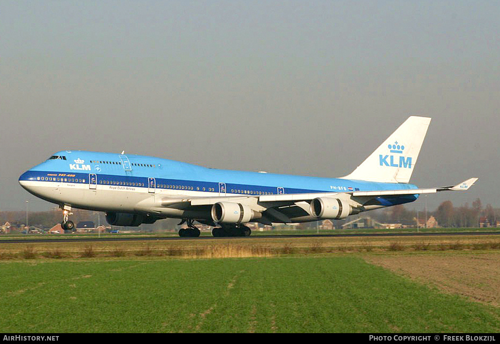 Aircraft Photo of PH-BFB | Boeing 747-406 | KLM - Royal Dutch Airlines | AirHistory.net #325489