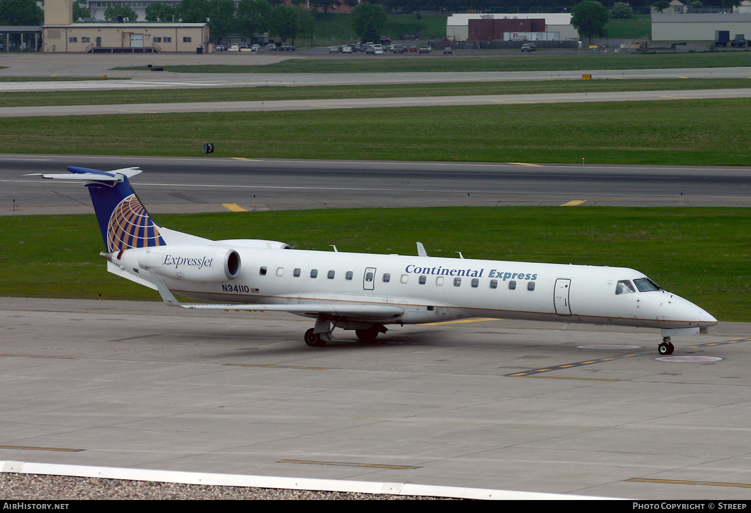 Aircraft Photo of N34110 | Embraer ERJ-145XR (EMB-145XR) | Continental Express | AirHistory.net #325506