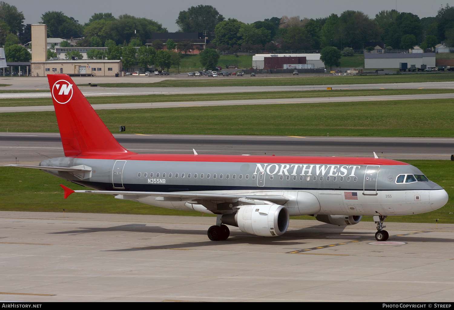 Aircraft Photo of N355NB | Airbus A319-114 | Northwest Airlines | AirHistory.net #325509